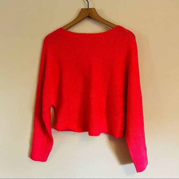 Leith women's Pink Caliente Knit Sweater Size Large NWT - Picture 2 of 7